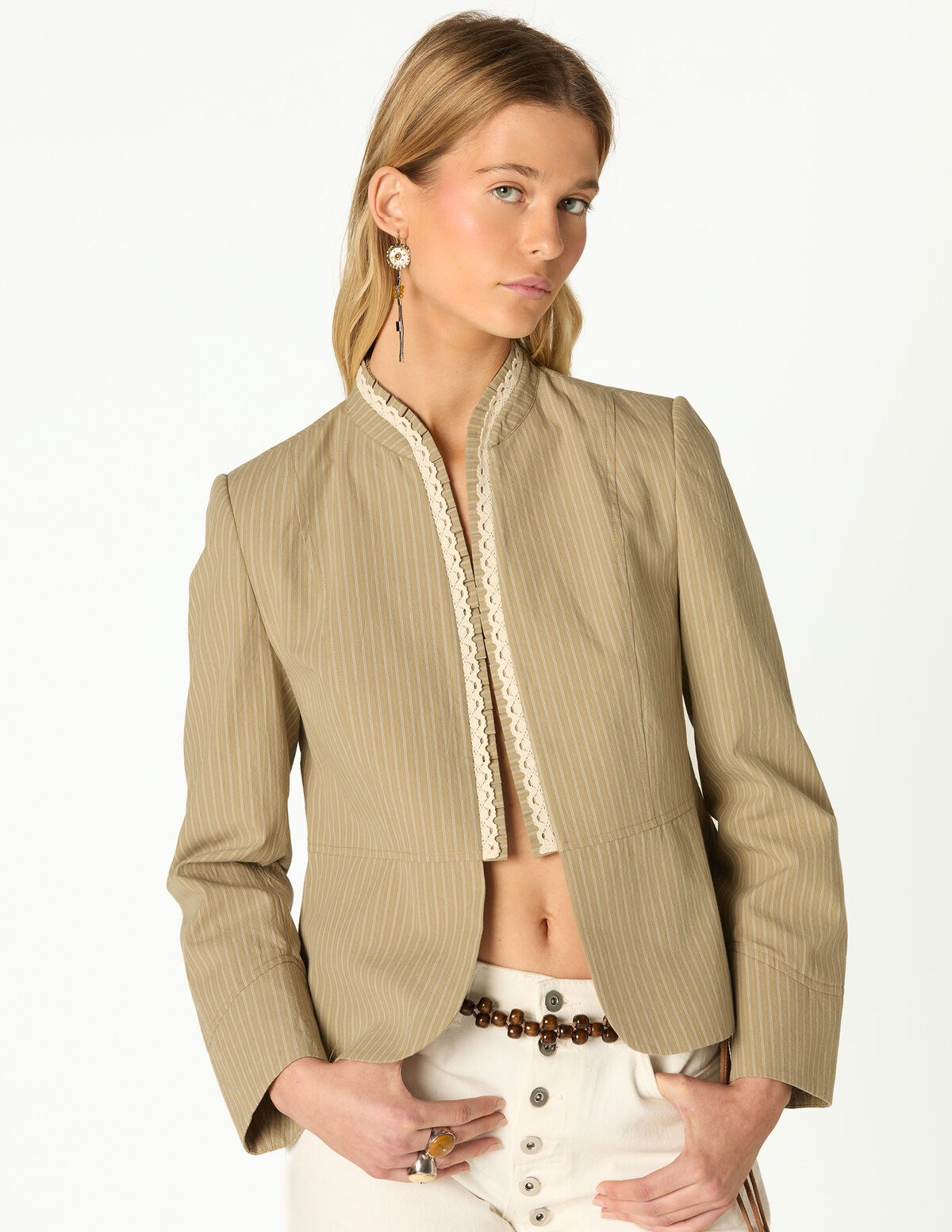 BLAZER RISCAS RENDA &Eacute;CRU