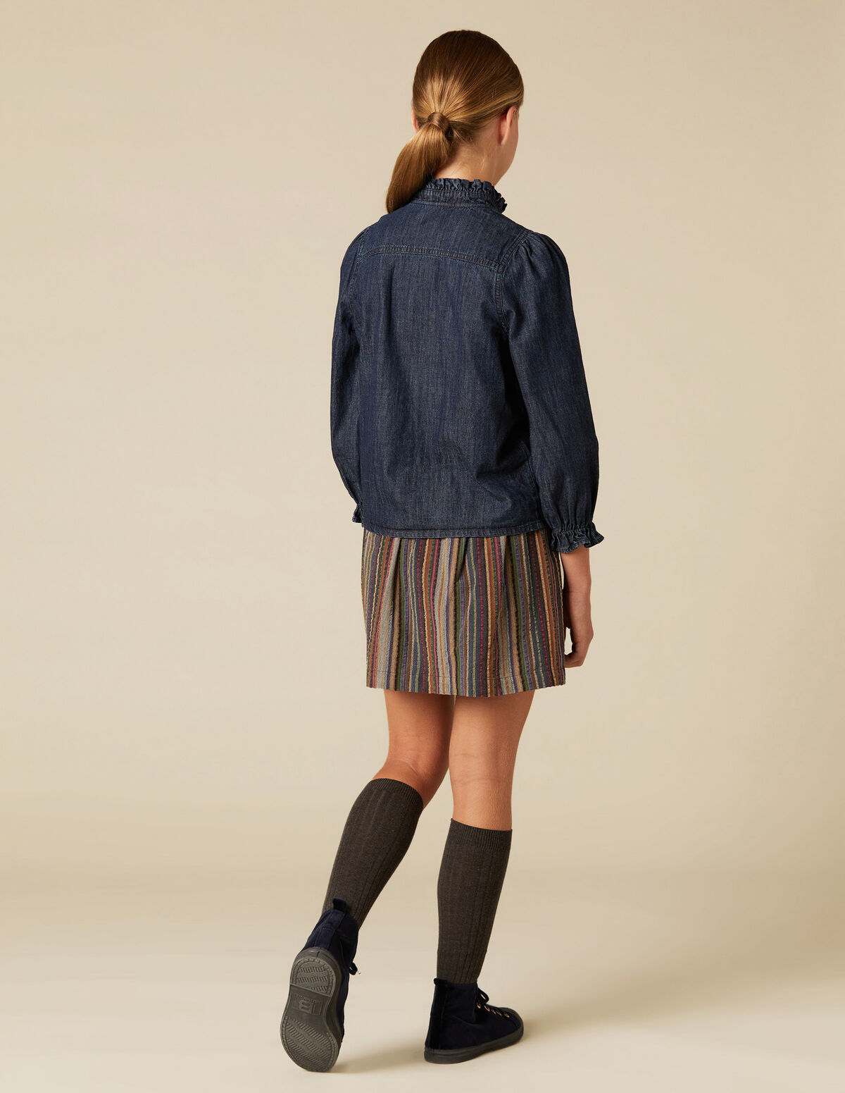 VINTAGE STRIPED SKIRT