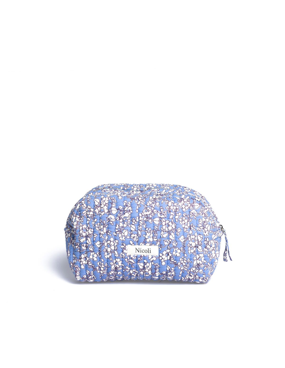 SMALL BLUE PRINT TOILETRY BAG