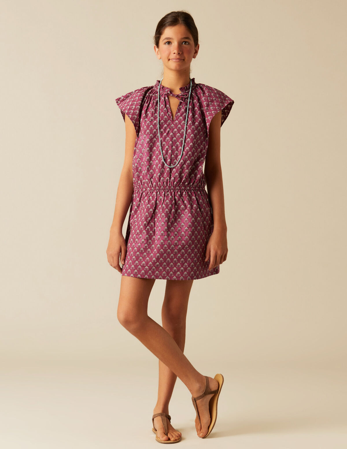 VESTIDO BUTI HOJA MORA