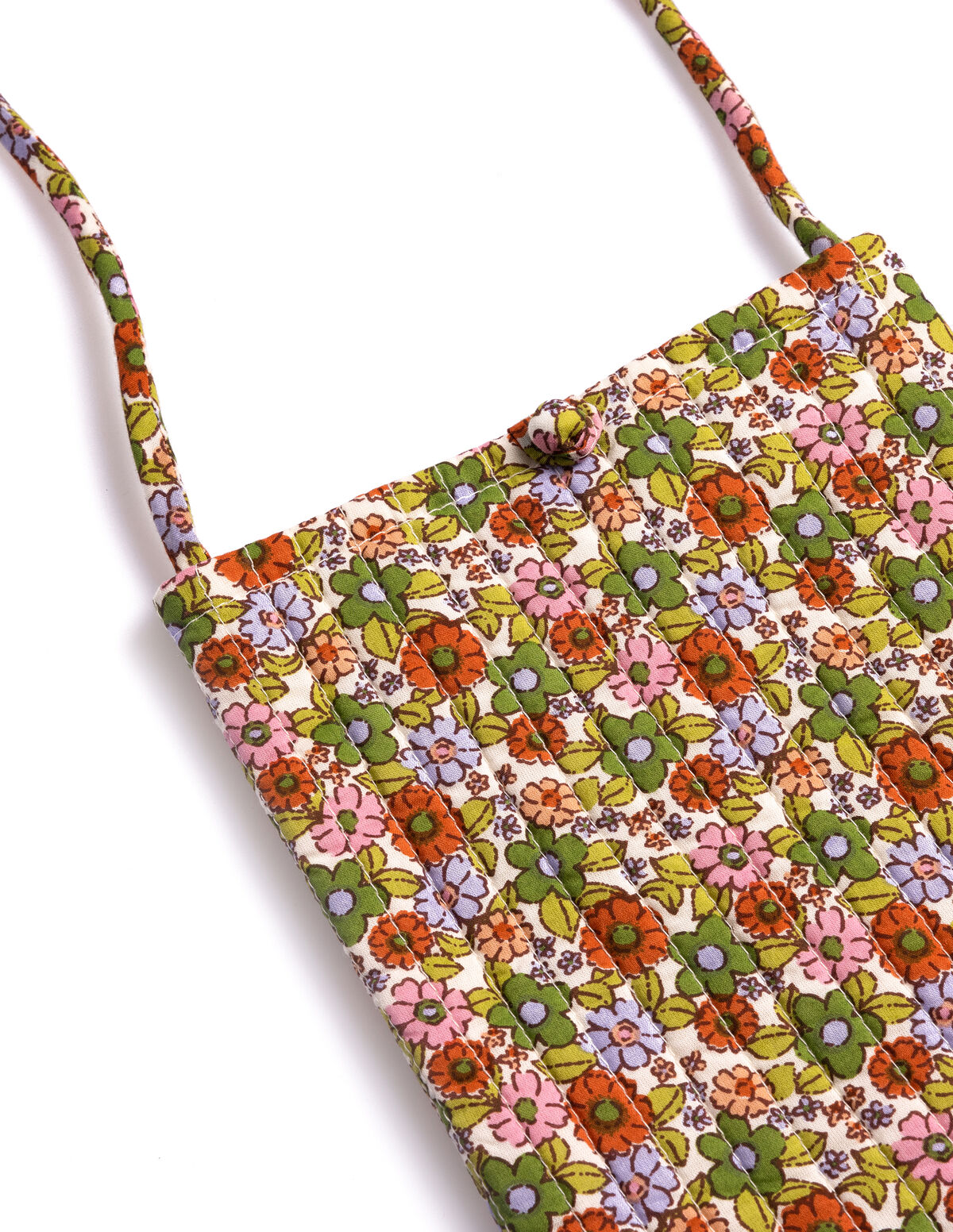 PINK FLORAL PRINT CROSSBODY BAG