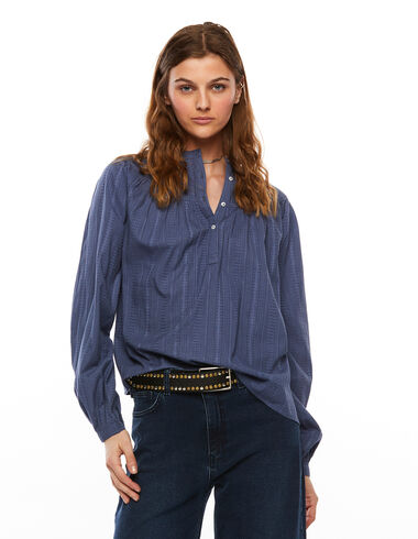 Cobalt buttoned shirt - Clothing - Nícoli