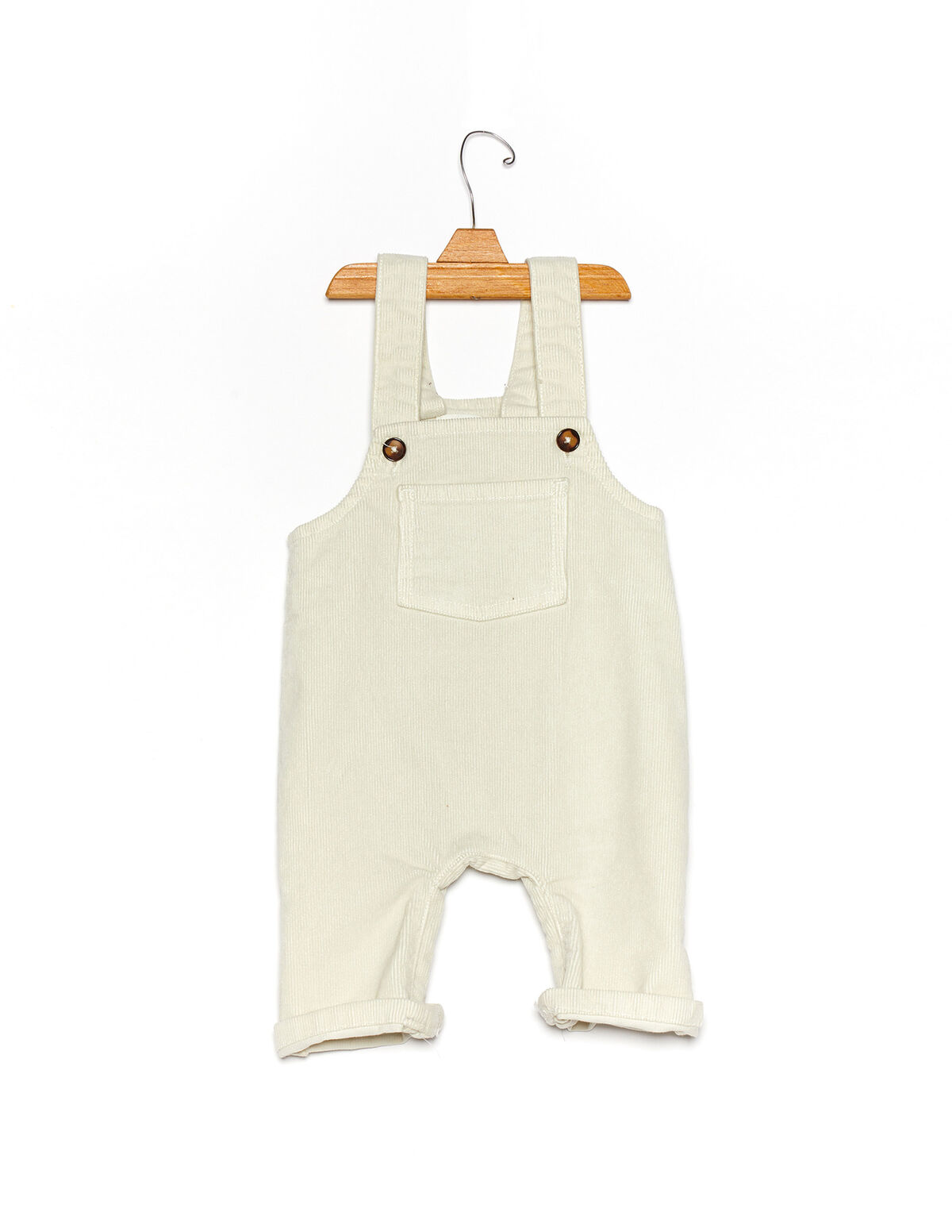 Long beige corduroy dungarees - View all - Nícoli