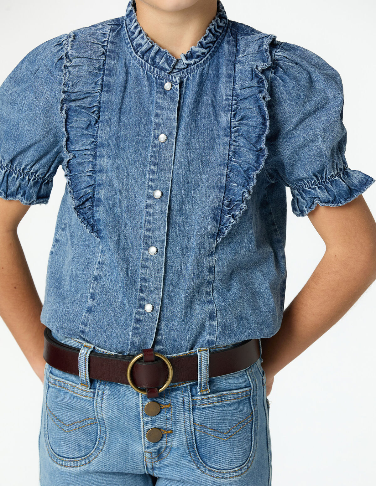 JEANS BOCA DE SINO AZUL