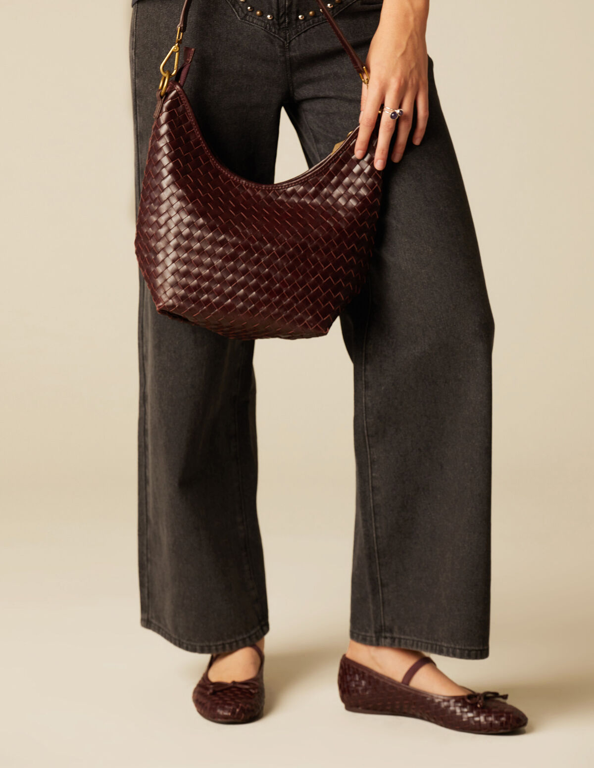 PANTALÓN TACHUELAS CANESÚ ANTRACITA