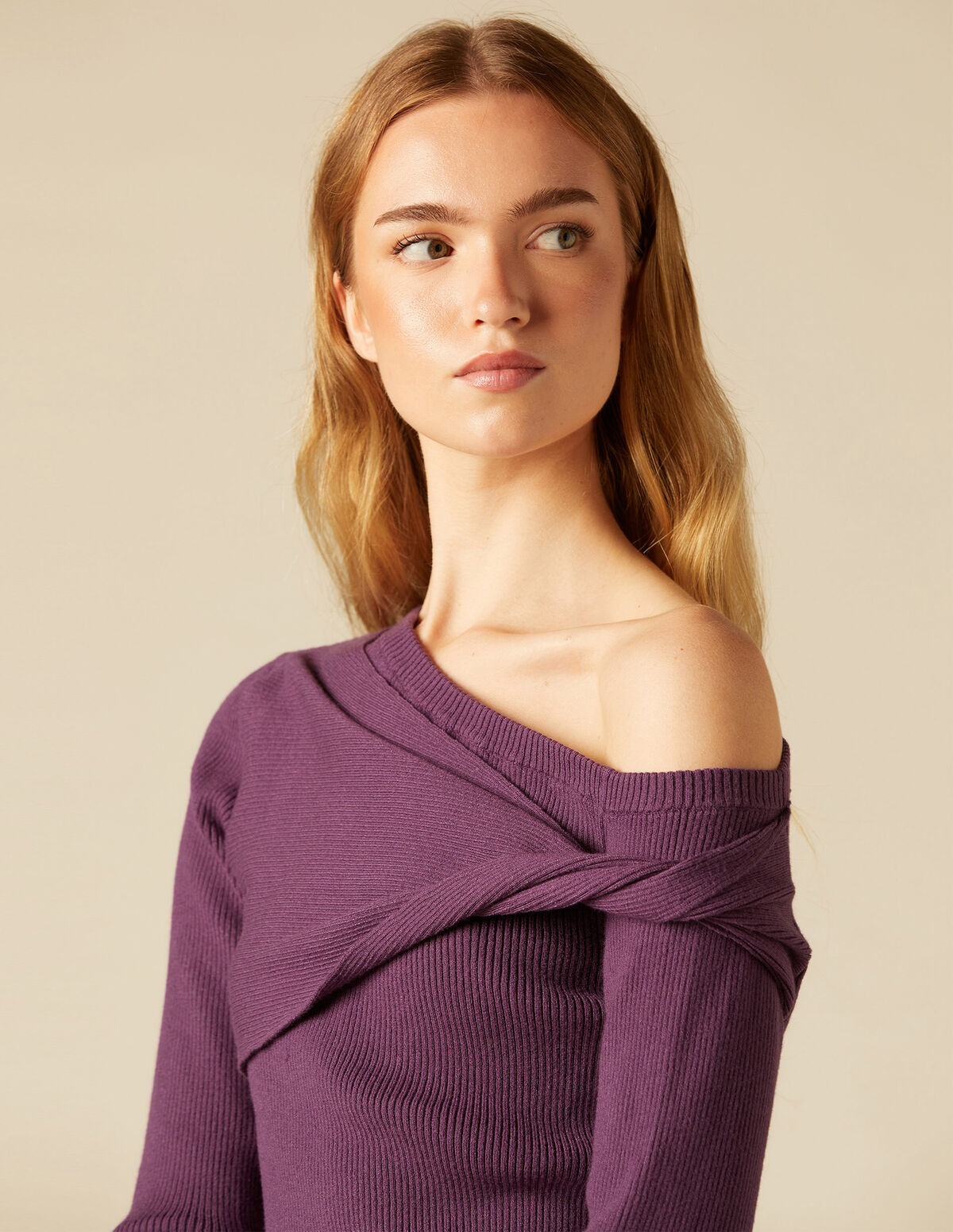 TOP CANELADO CRUZADO MOOR