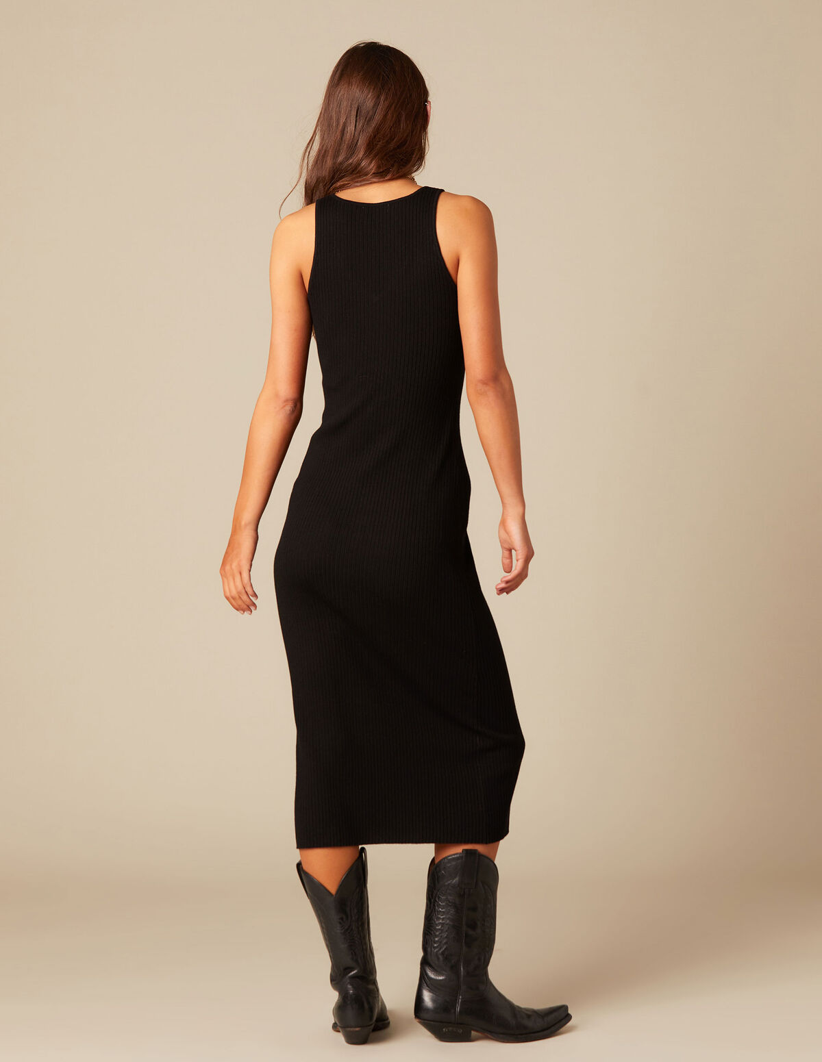 VESTIDO ABERTURA NEGRO