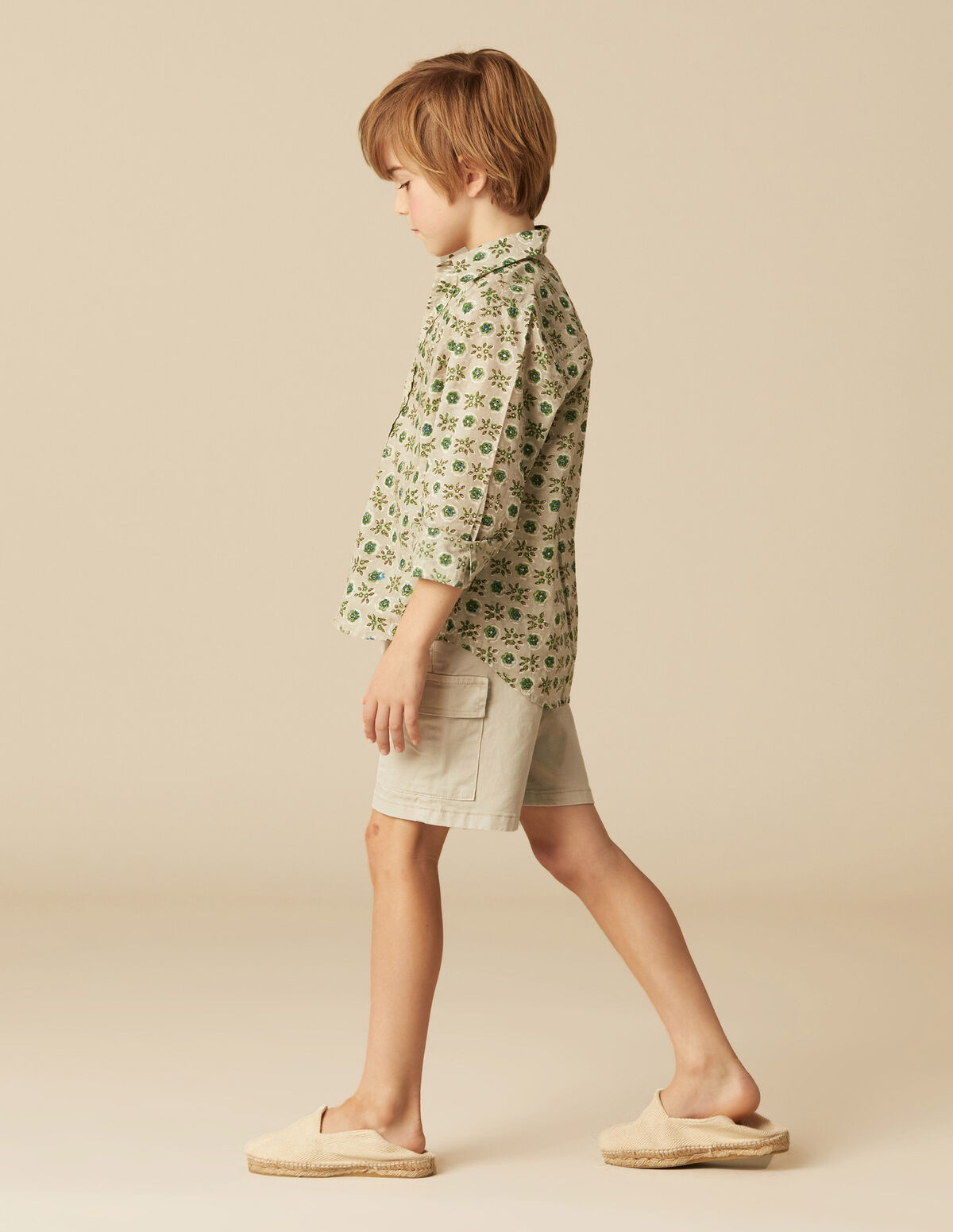GREEN BRANCH PRINT SHIRT