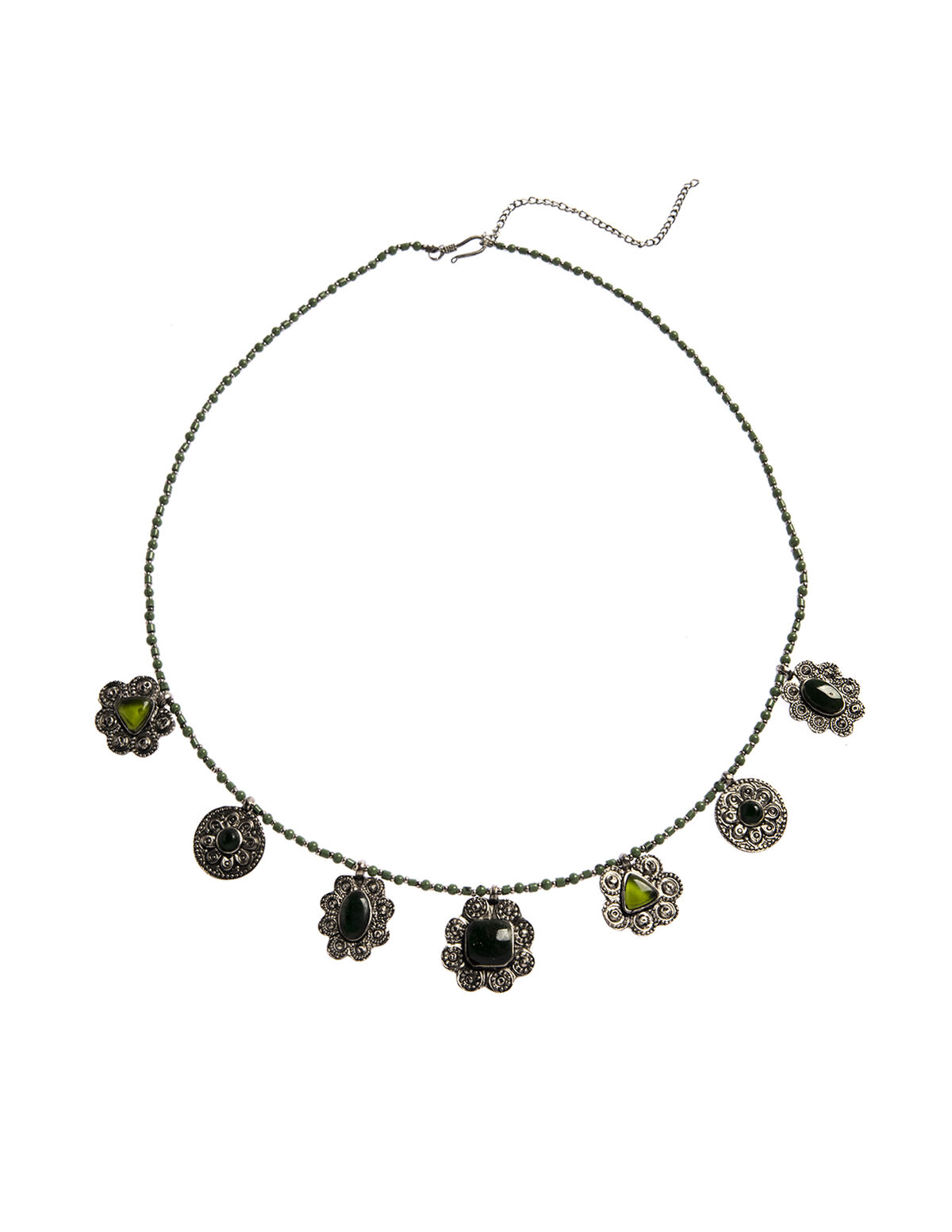 GREEN MEDALLION BELT