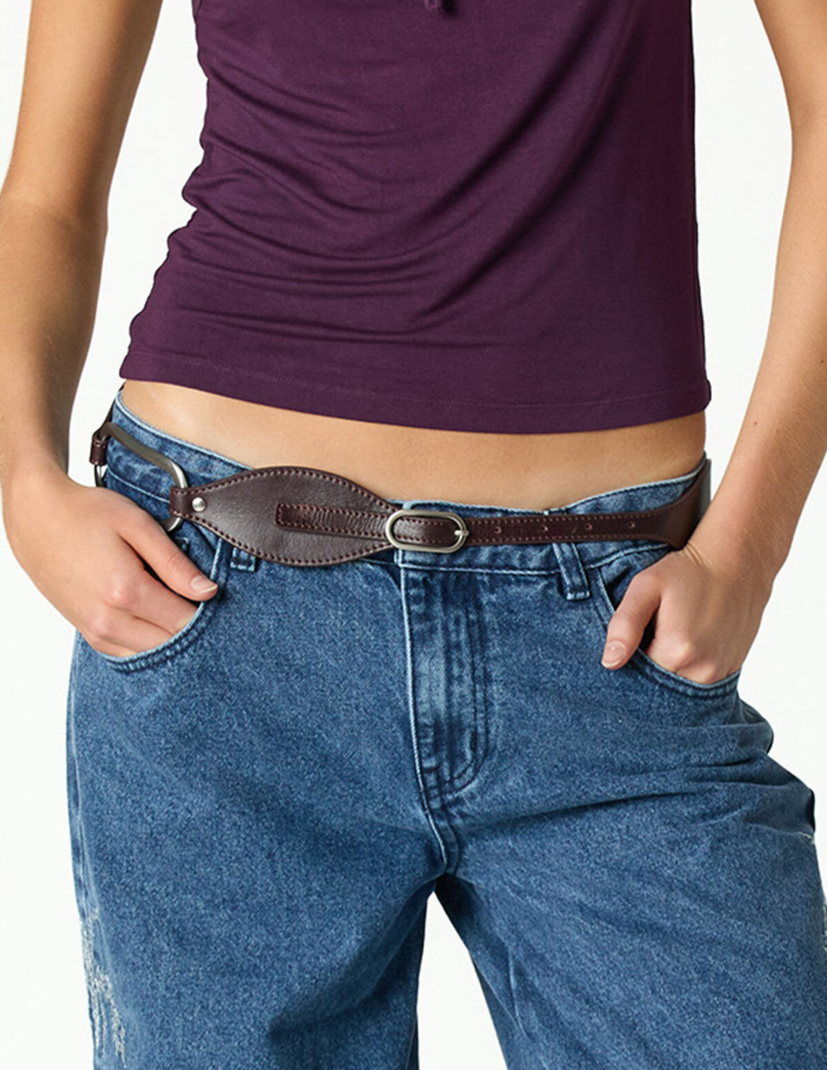 CINTUR&Oacute;N PLEATS GRANATE