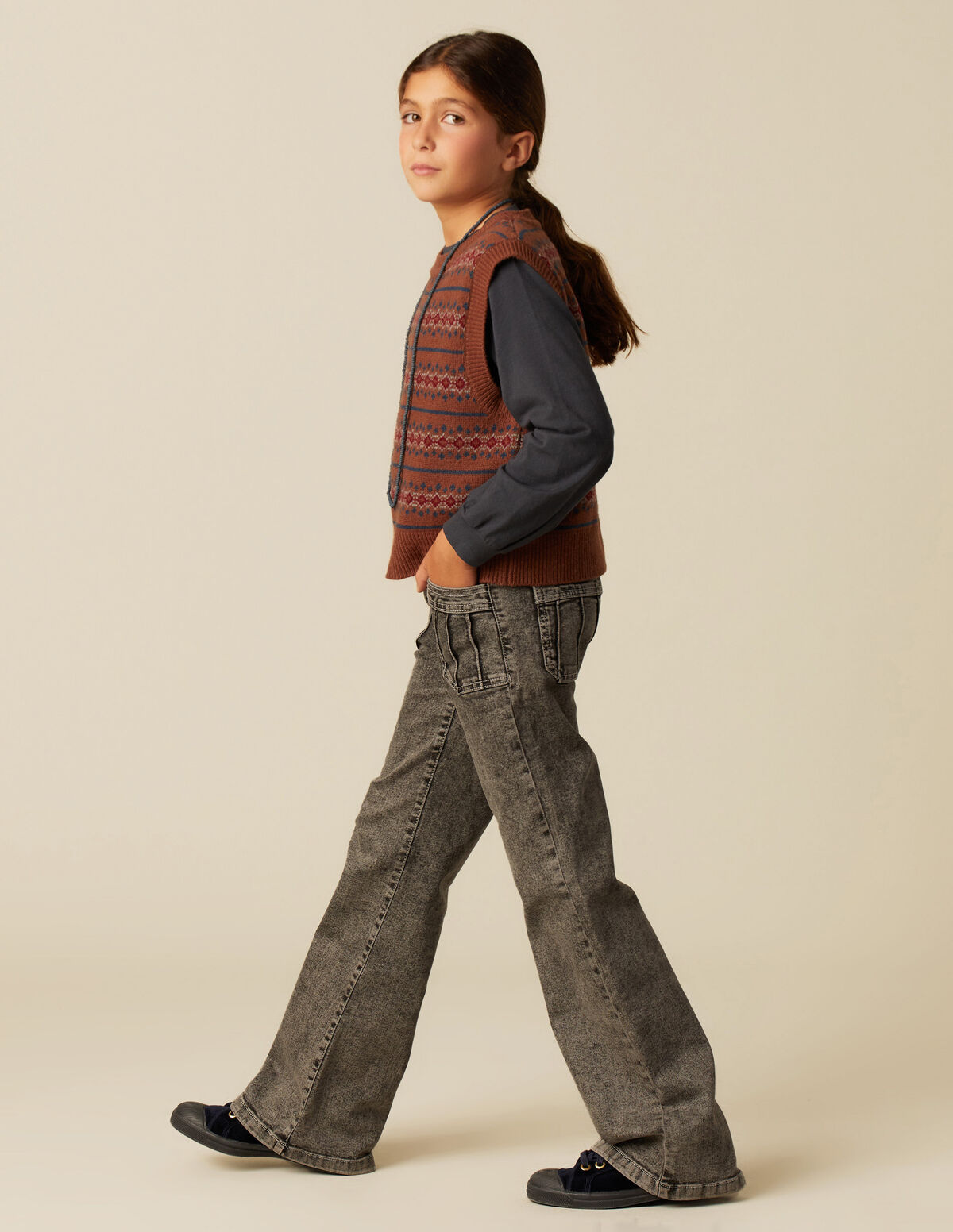 CHALECO PUNTO MULTICOLOR