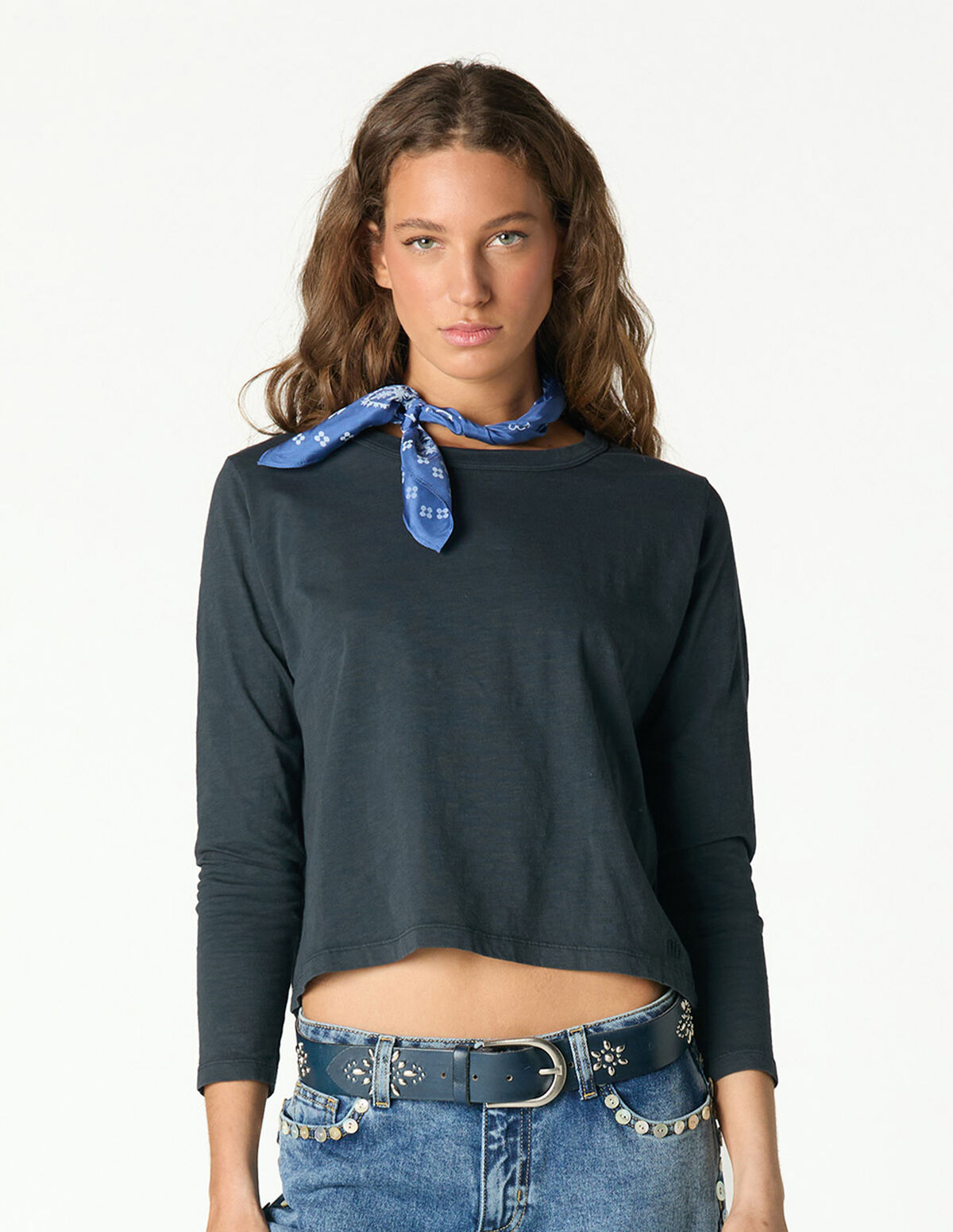 LONG-SLEEVE NN ANTHRACITE T-SHIRT