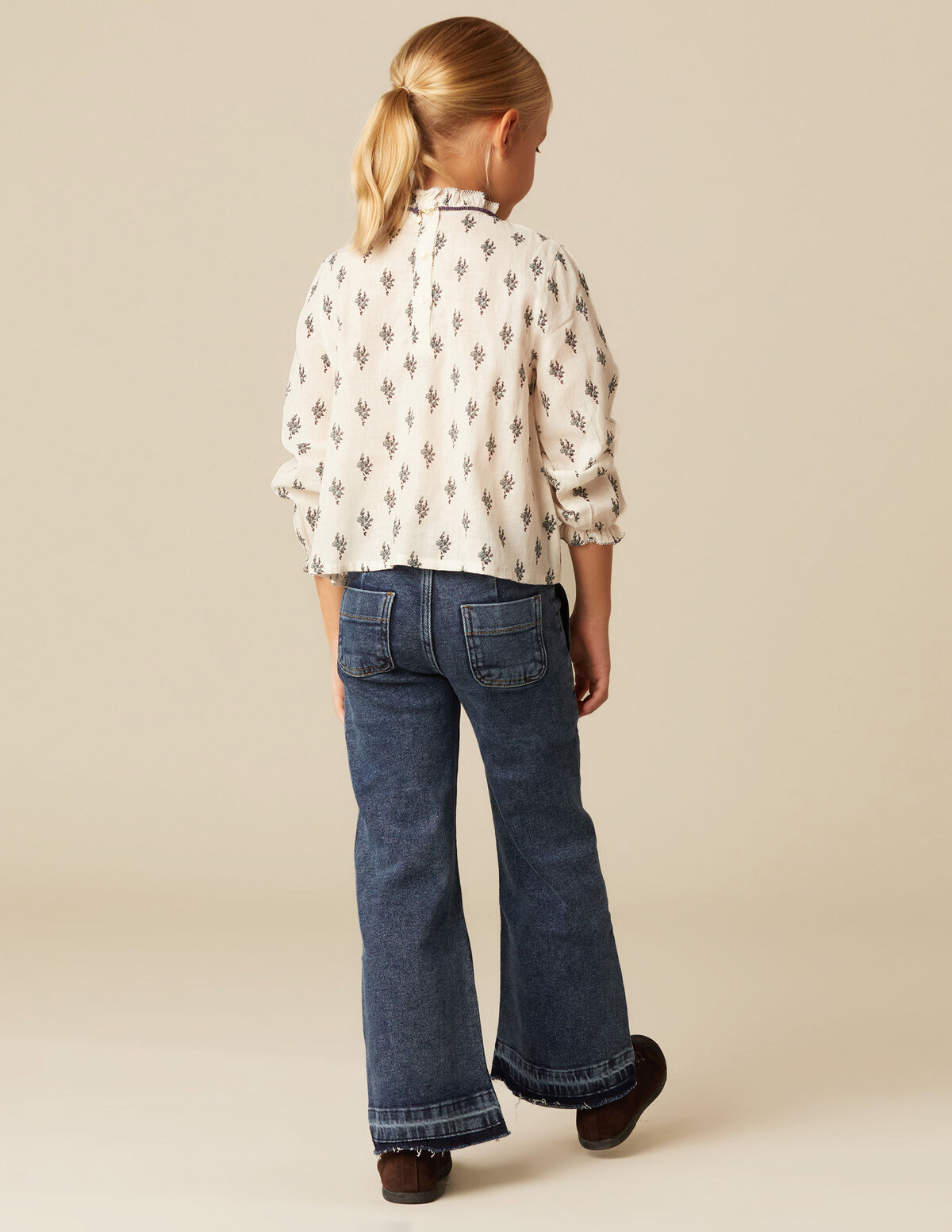 CHEMISE BOUQUETS BLEUE