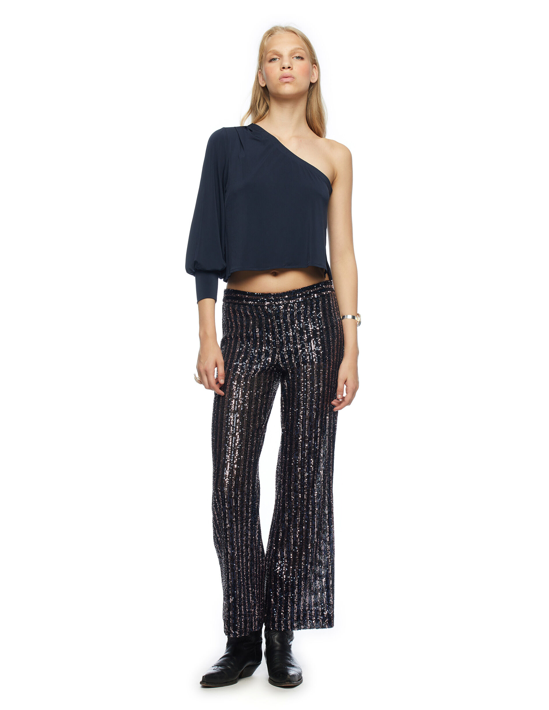Nicoli pantalones campana deals