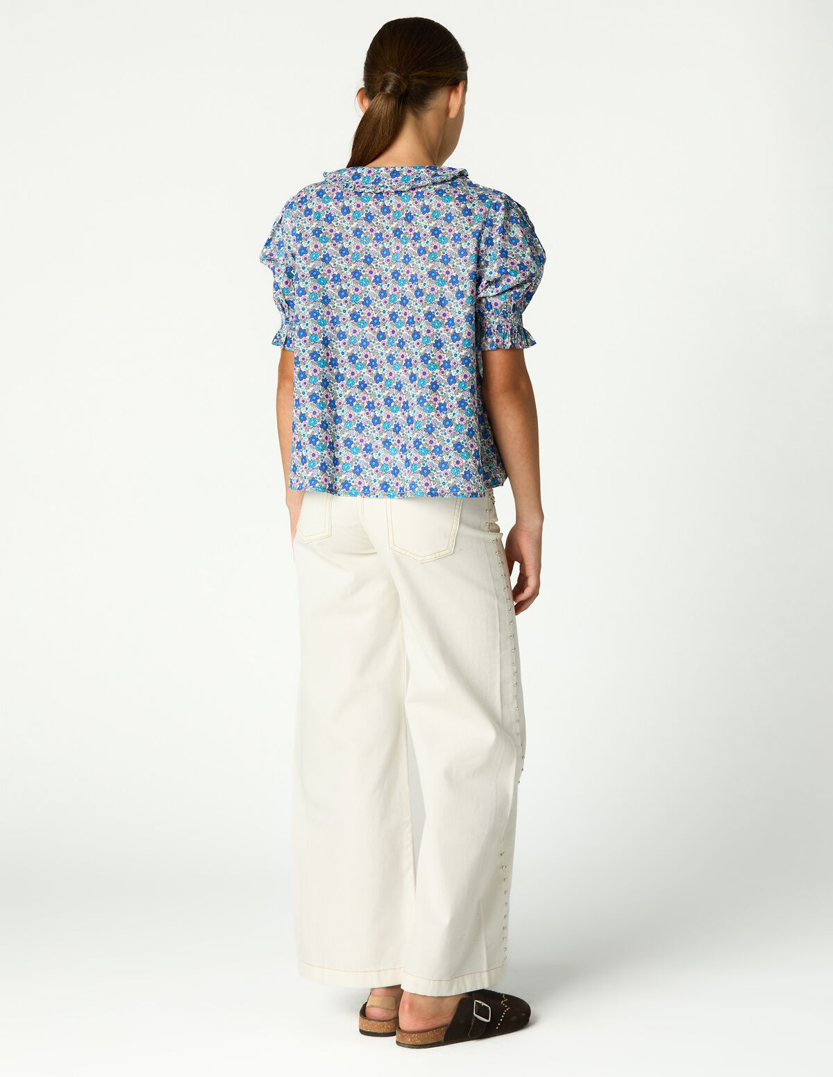 BLUE FLORARL PRINT SHIRT 