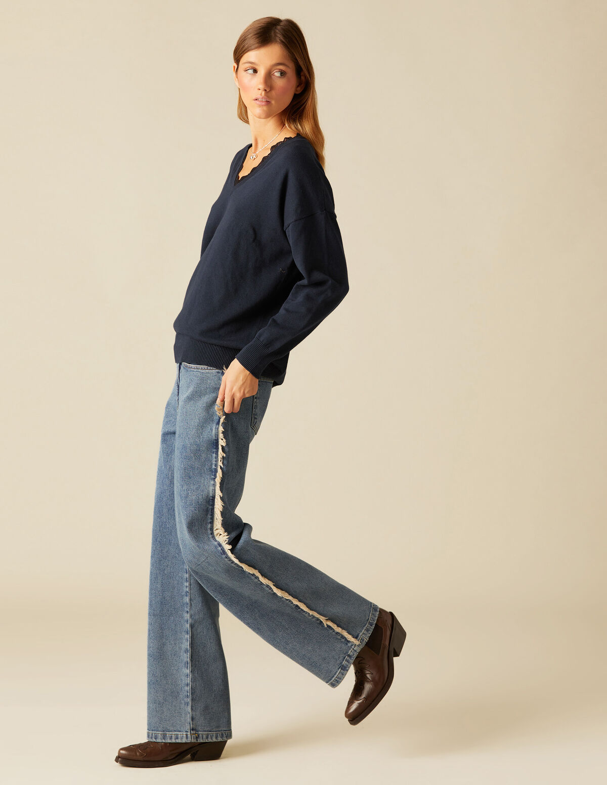 BLUE LACE JUMPER