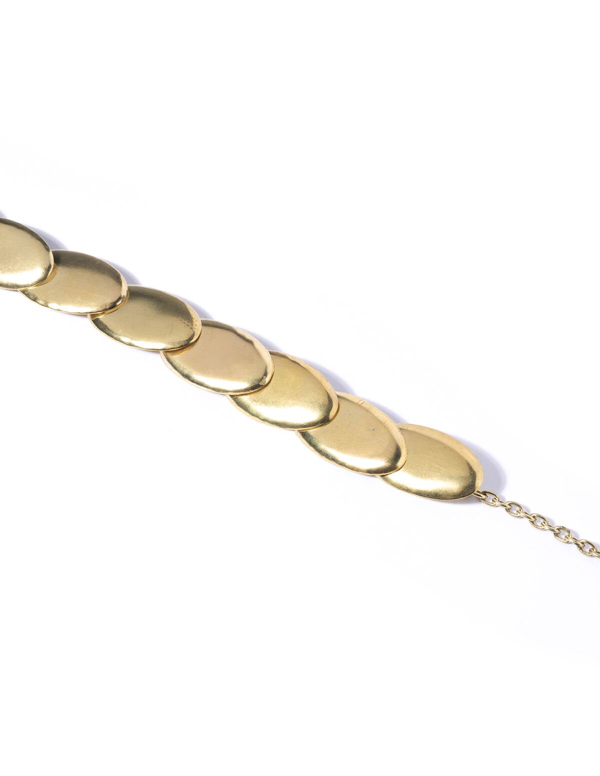 Gold chunky ovals choker - Jewelry - Nícoli