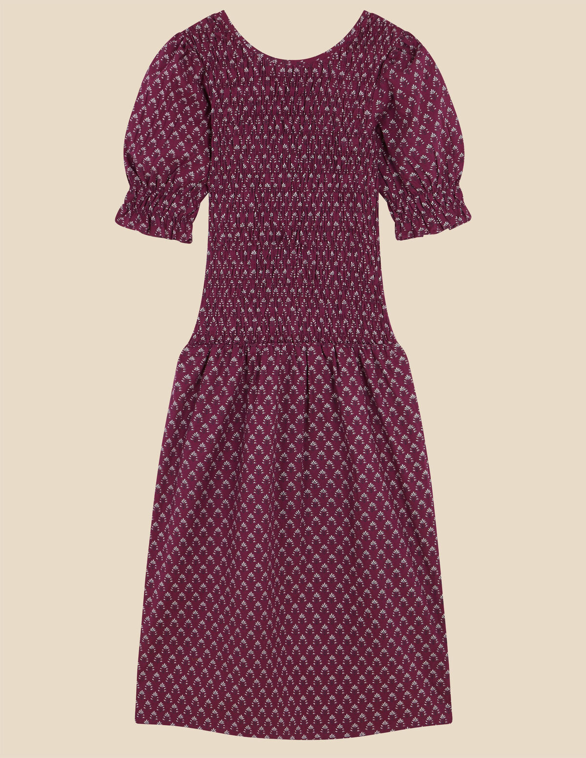 BERRY PRINT DRESS