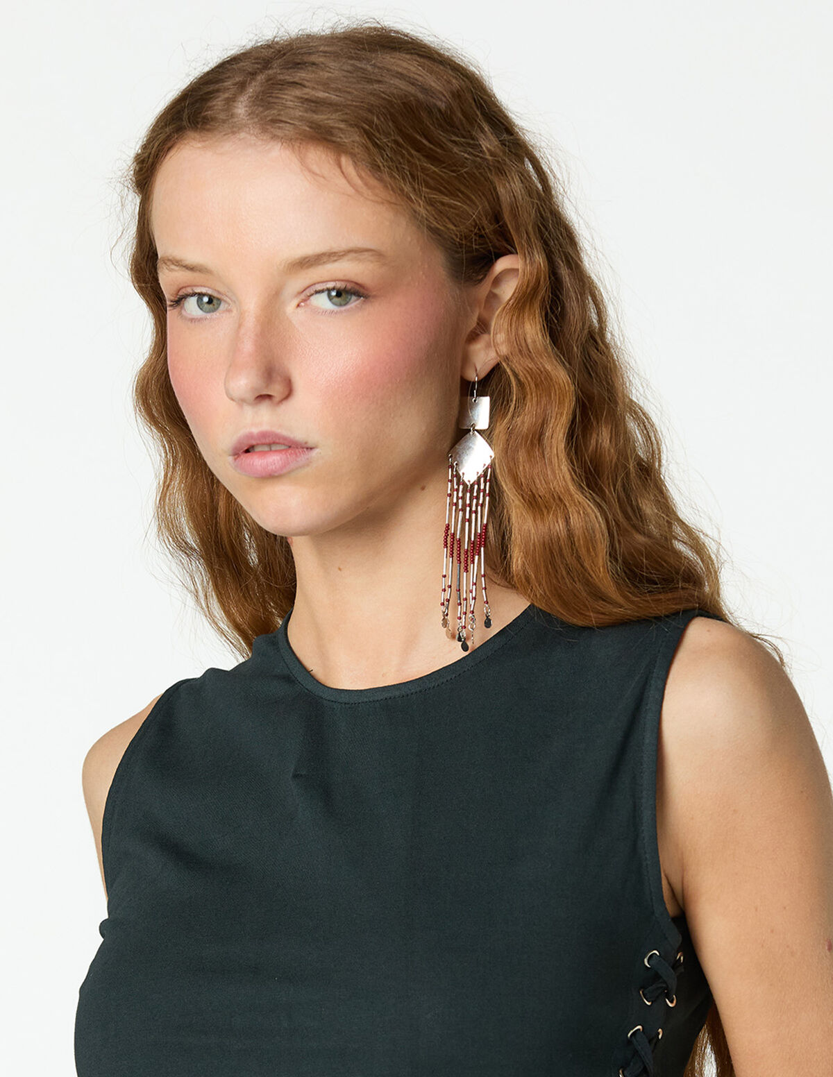 SQUARE BLUE EARRINGS 