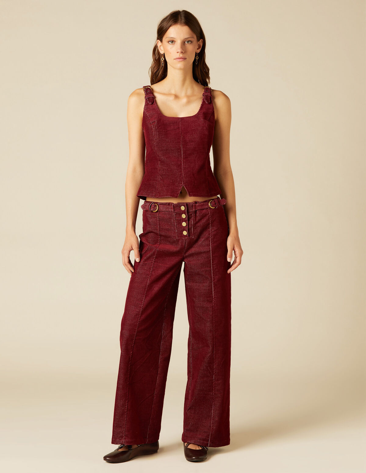 BROWN CORDUROY TROUSERS 