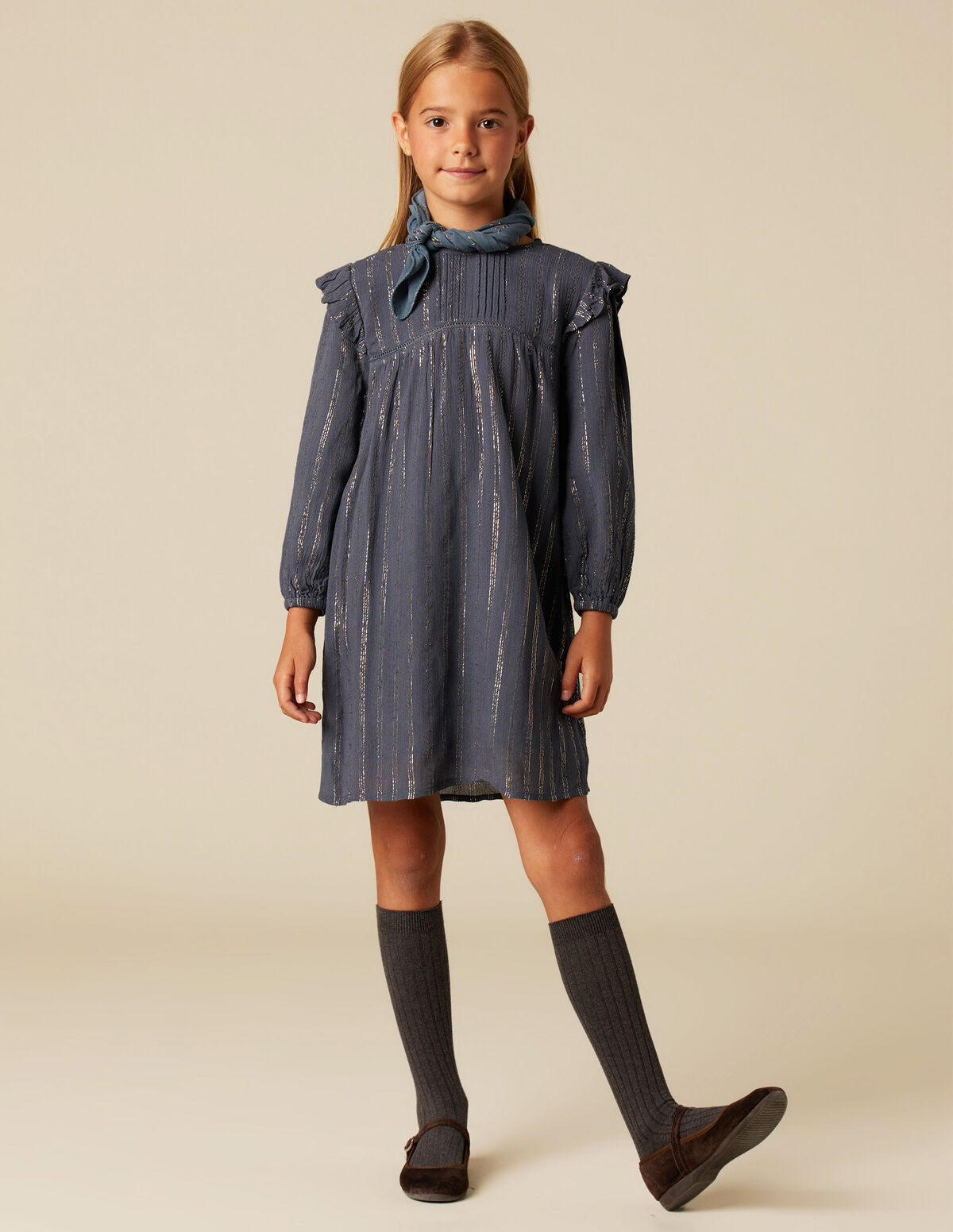 PEBBLE LUREX DRESS