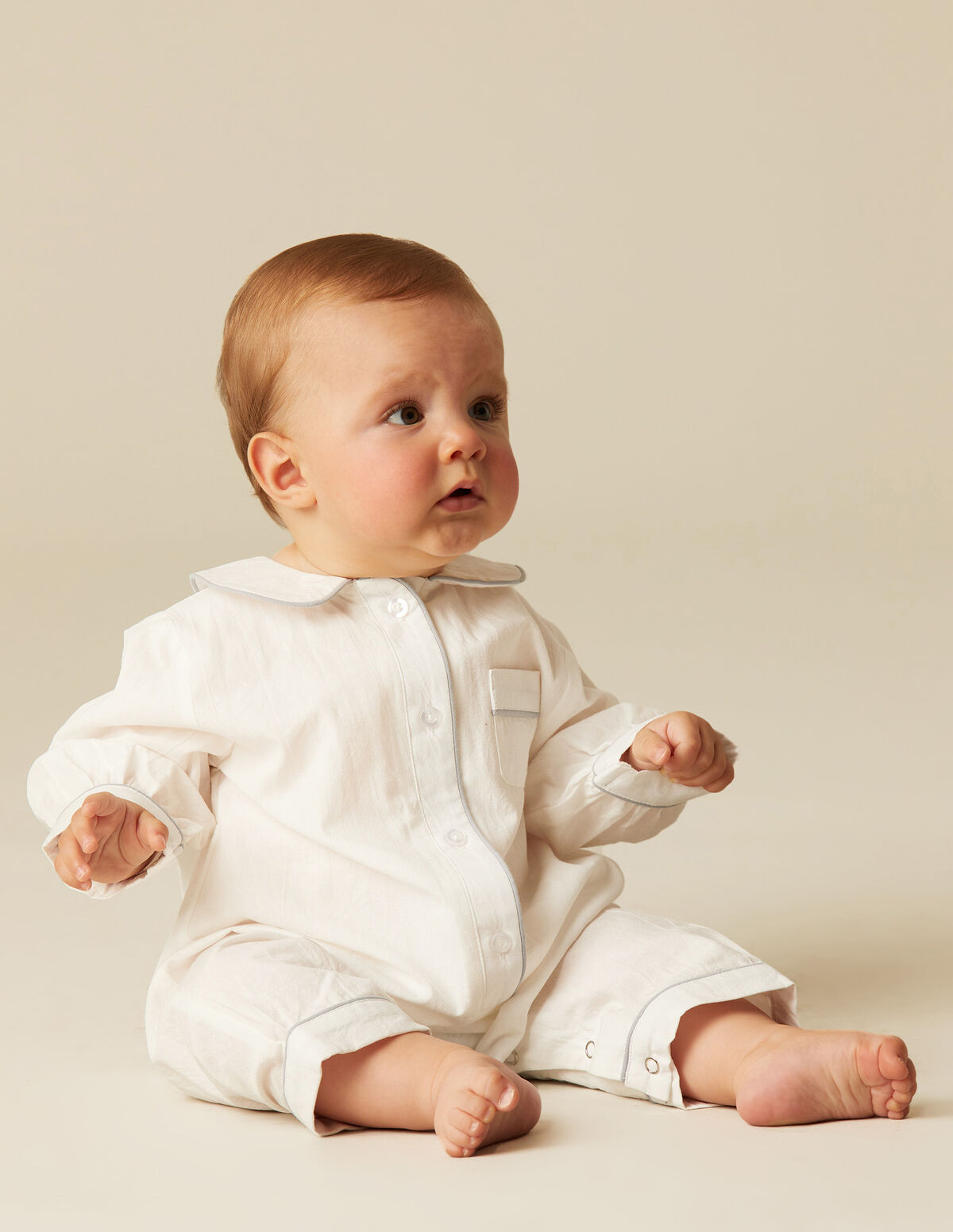 CONTRAST BLUE BABY PYJAMAS