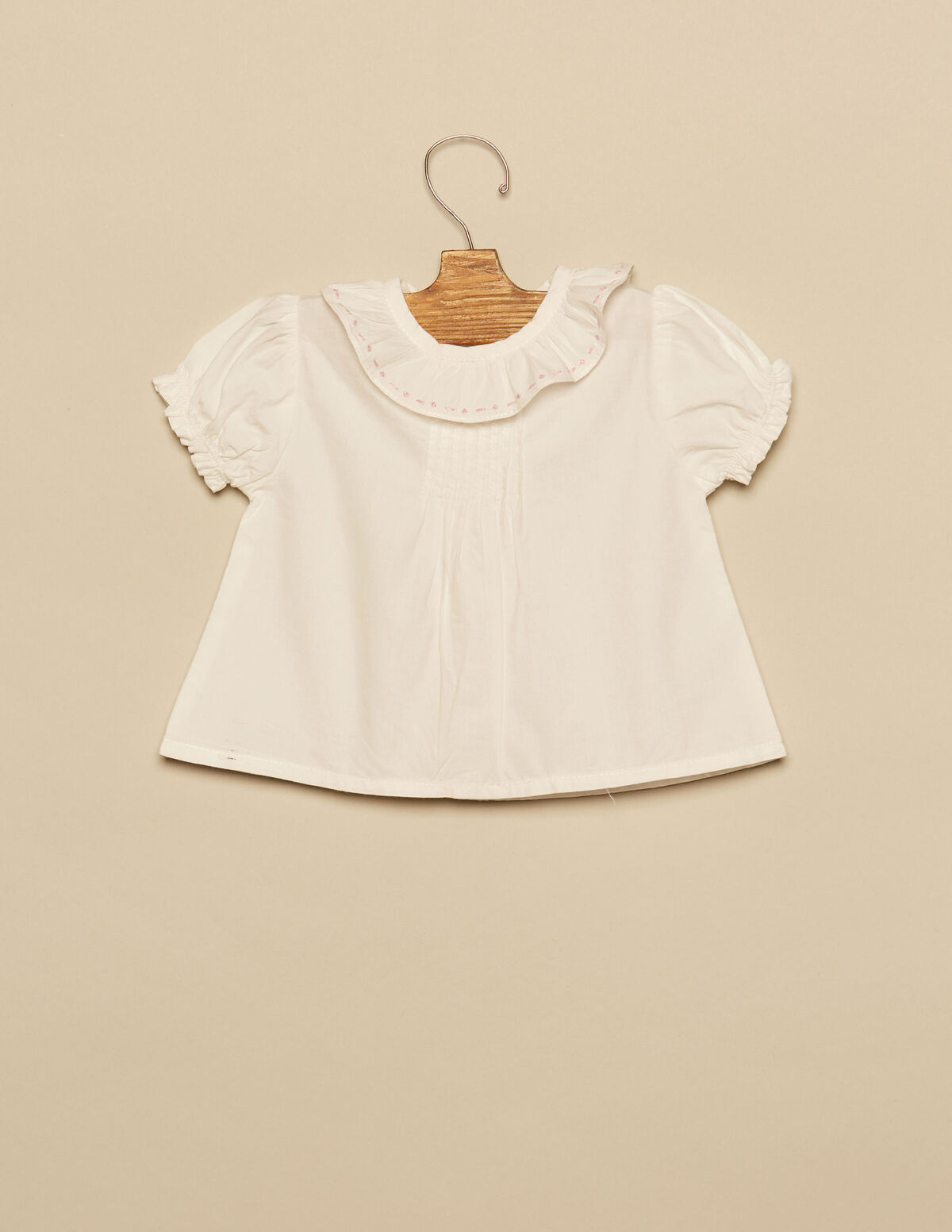 CHEMISE SURPIQÛRES BLEUE