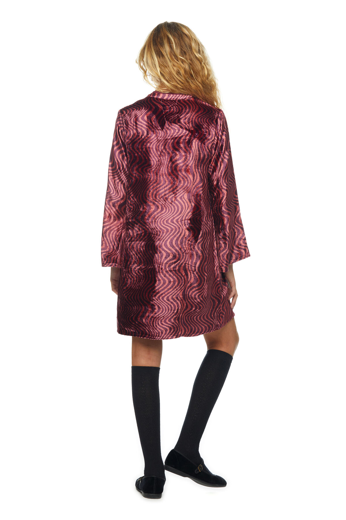 VELVET WAVY DRESS