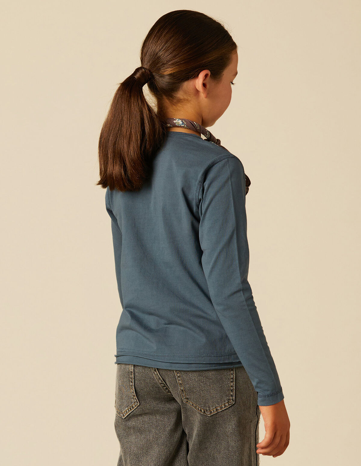 AMETHYST PIN-TUCK T-SHIRT