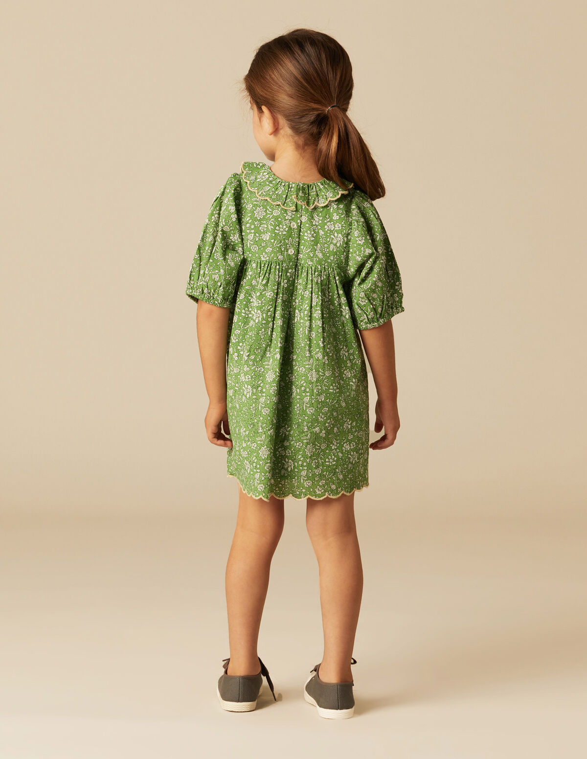 ROBE FLEURS BLEUE