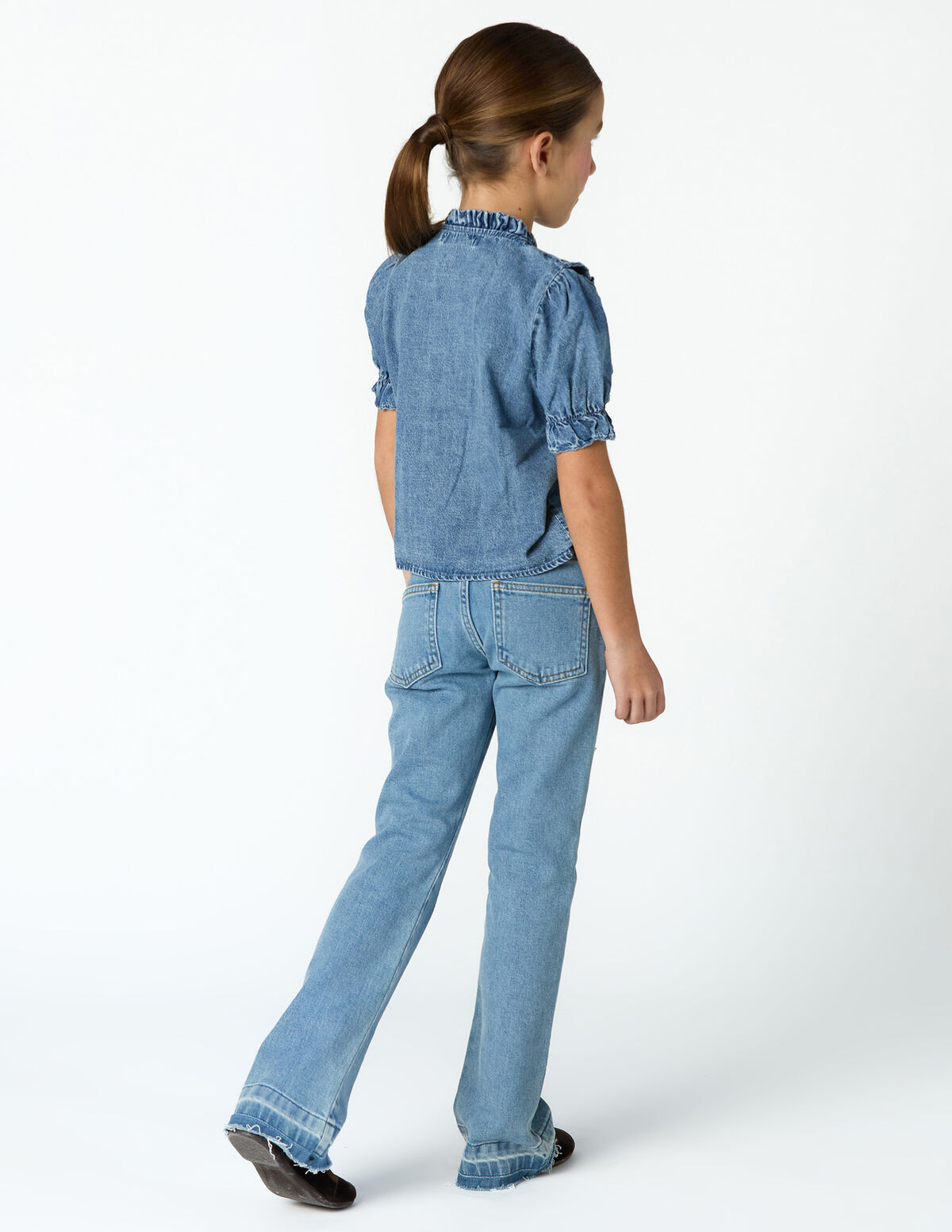 JEANS BOCA DE SINO AZUL