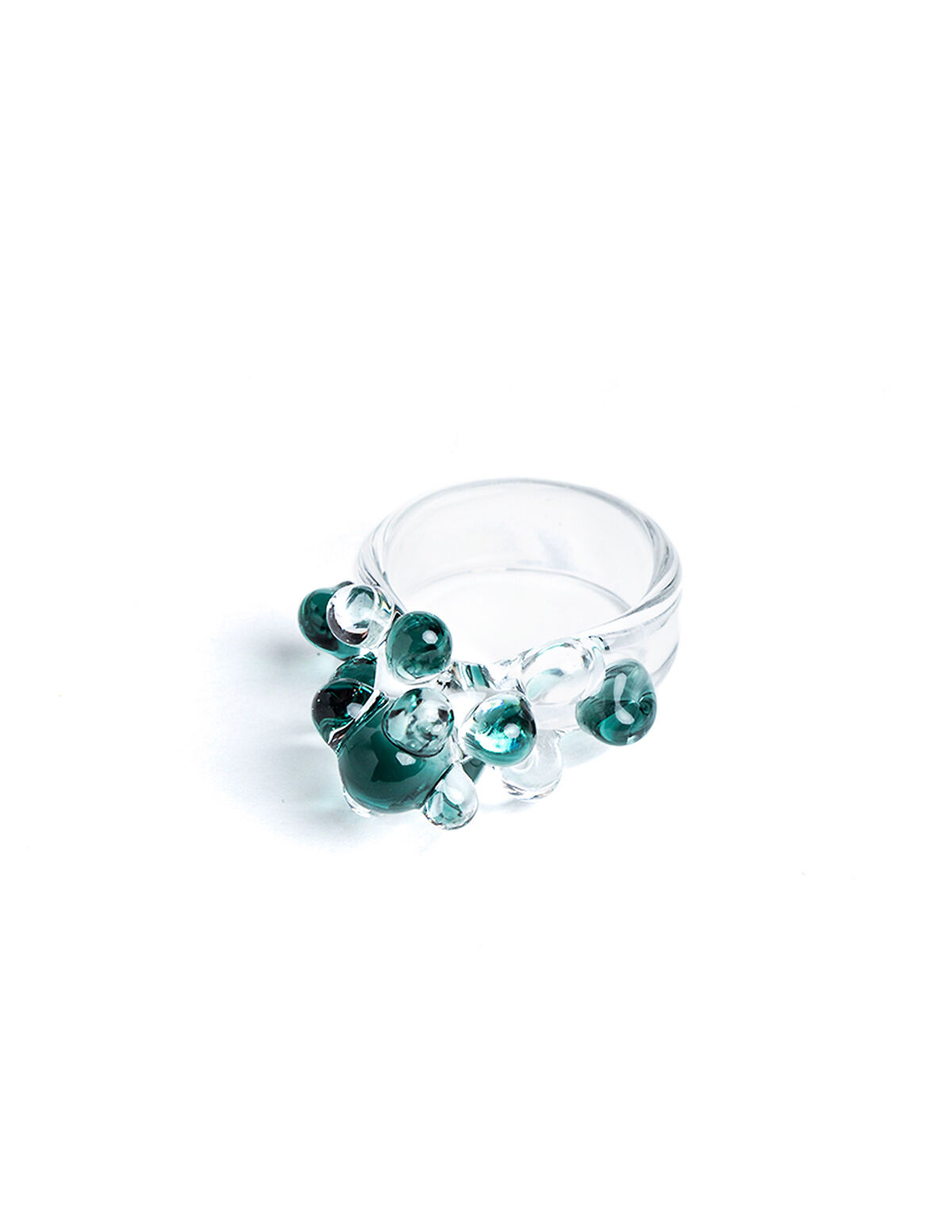 ANILLO BOLITAS AZUL