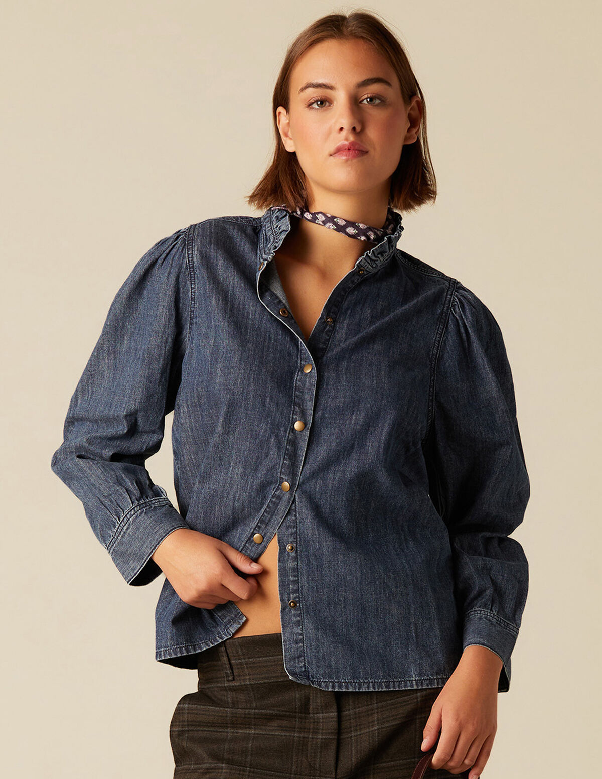 CAMISA VAQUERA AZUL 