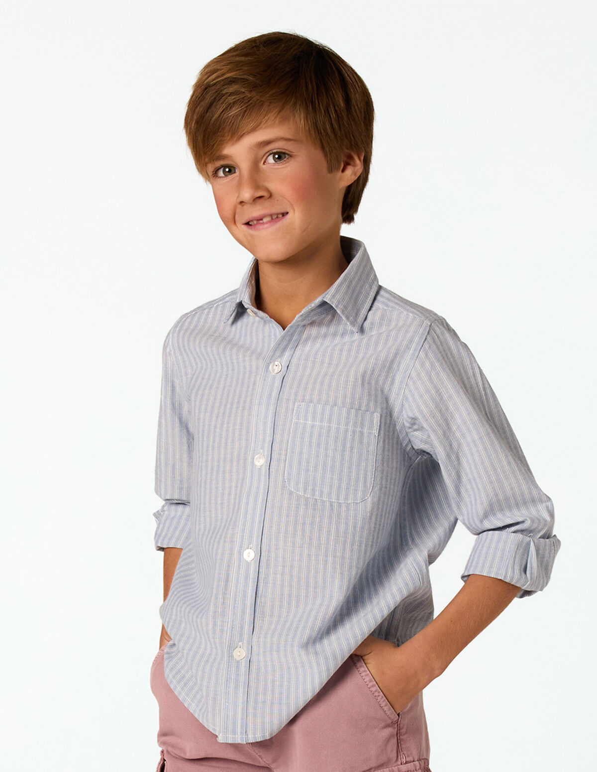 ANILINE BLUE STRIPED SHIRT