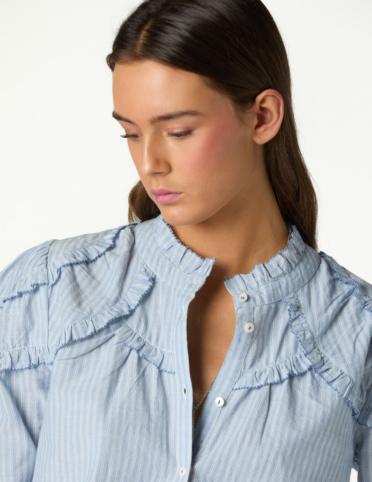 BLUE STRIPED SHIRT