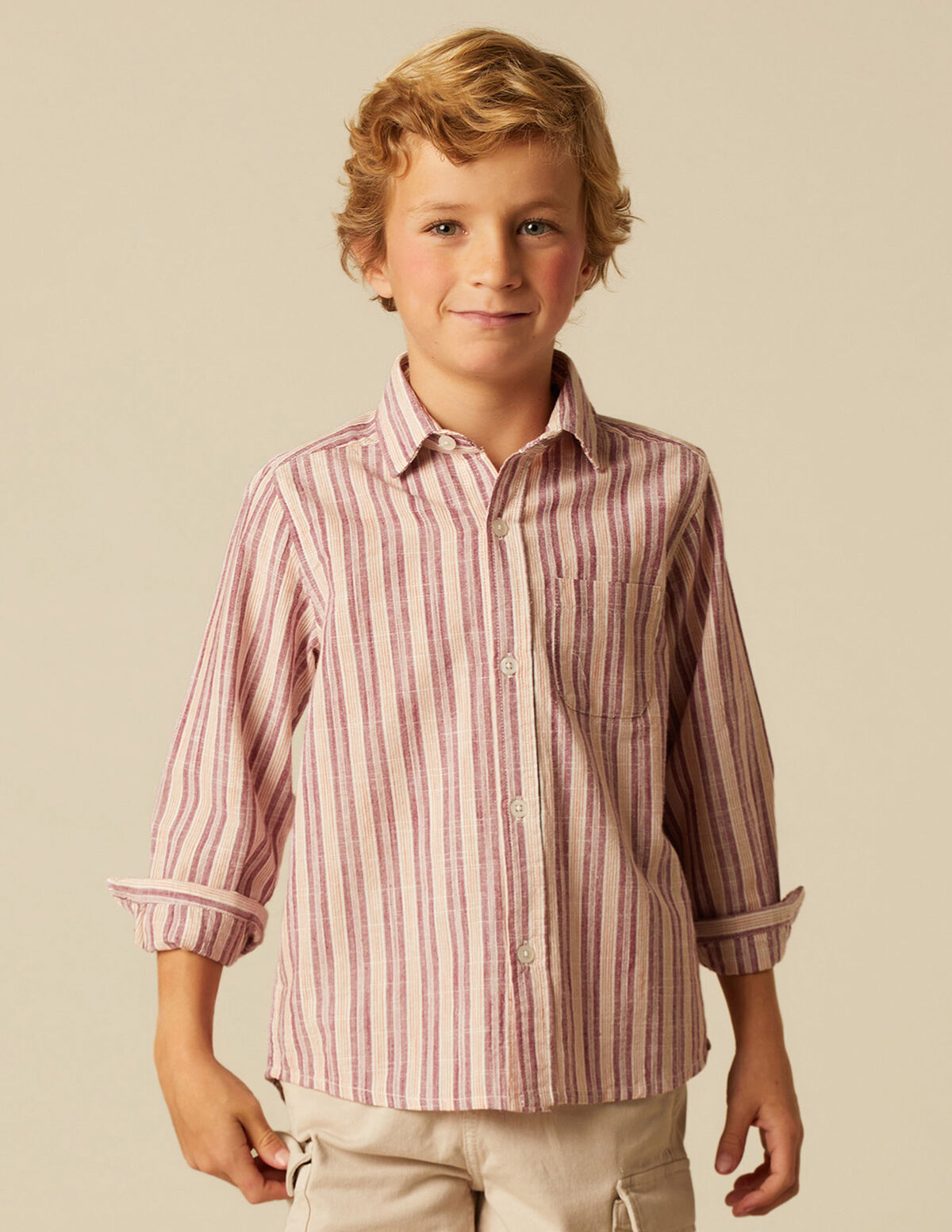 CAMISA RAYA GRIS