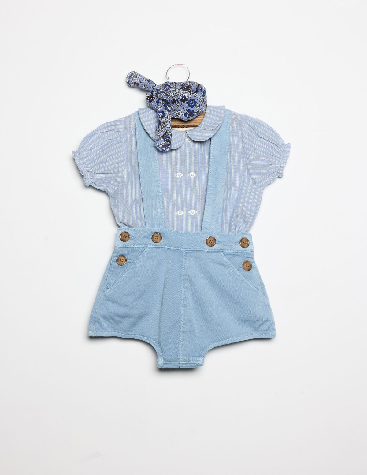 ANILINE BLUE STRAP BLOOMERS