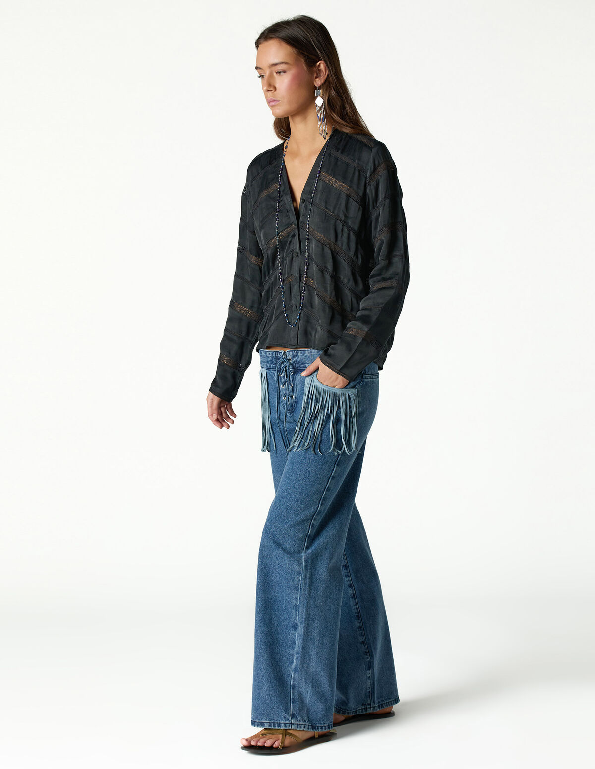 CAMISA ENTREDOS ESPIGA ANTRACITA