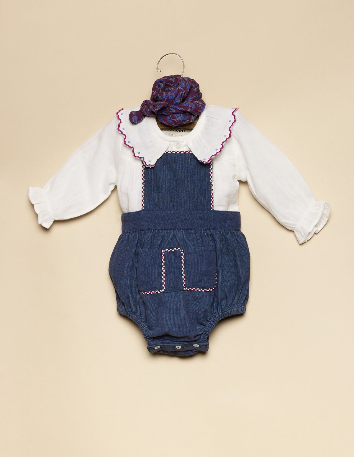 BERRY EMBROIDERED SHIRT