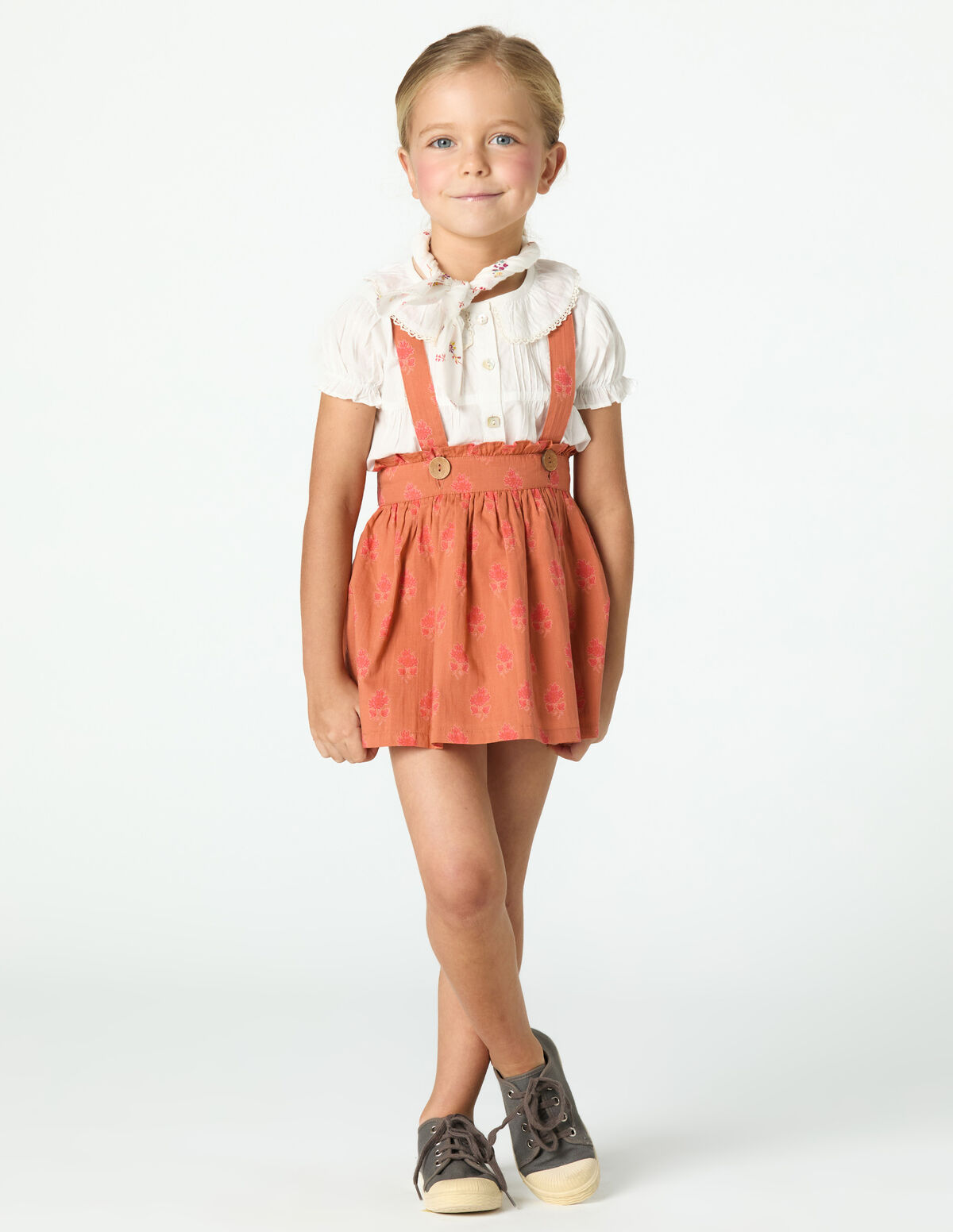 ORANGE BUTI SKIRT