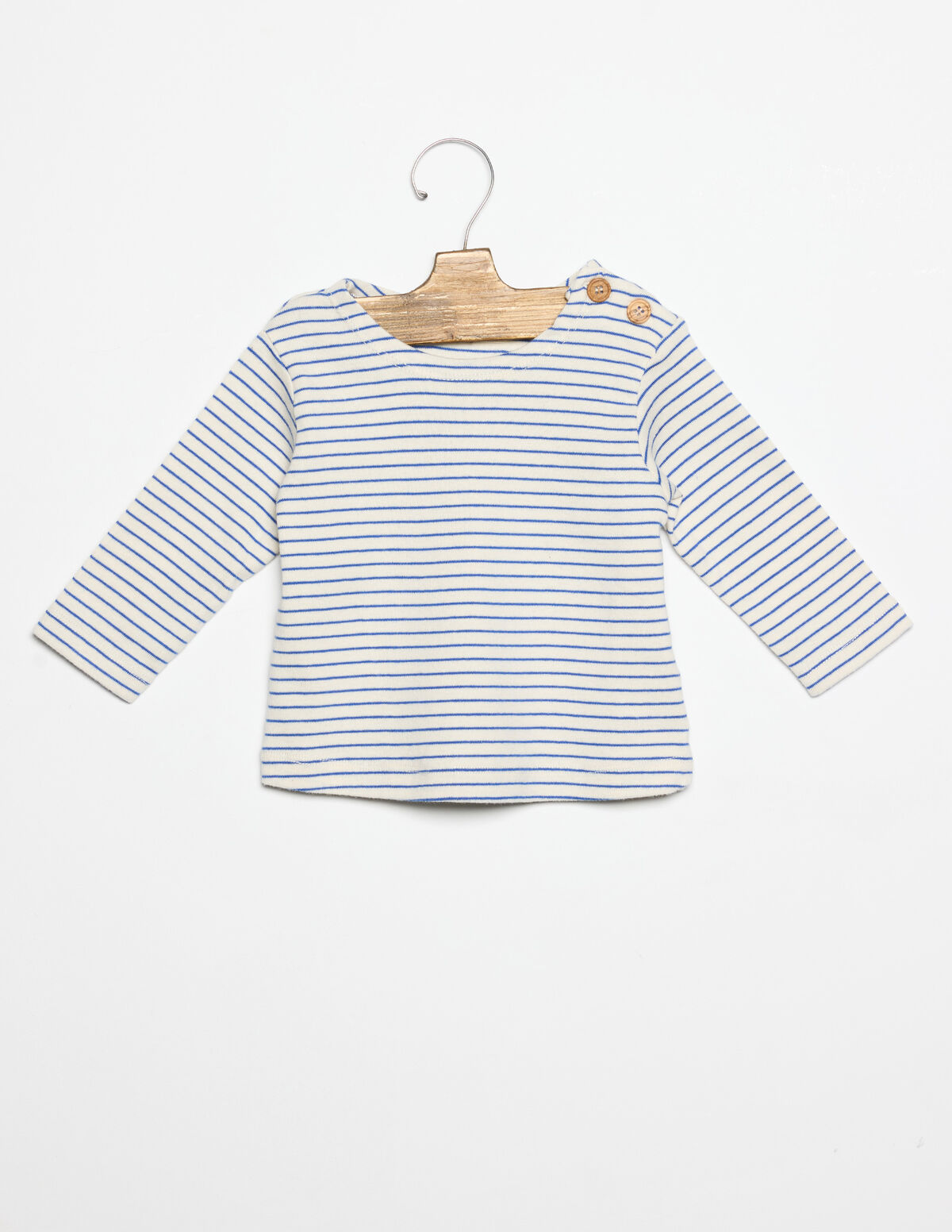 T-SHIRT RAYURE ROUGE 