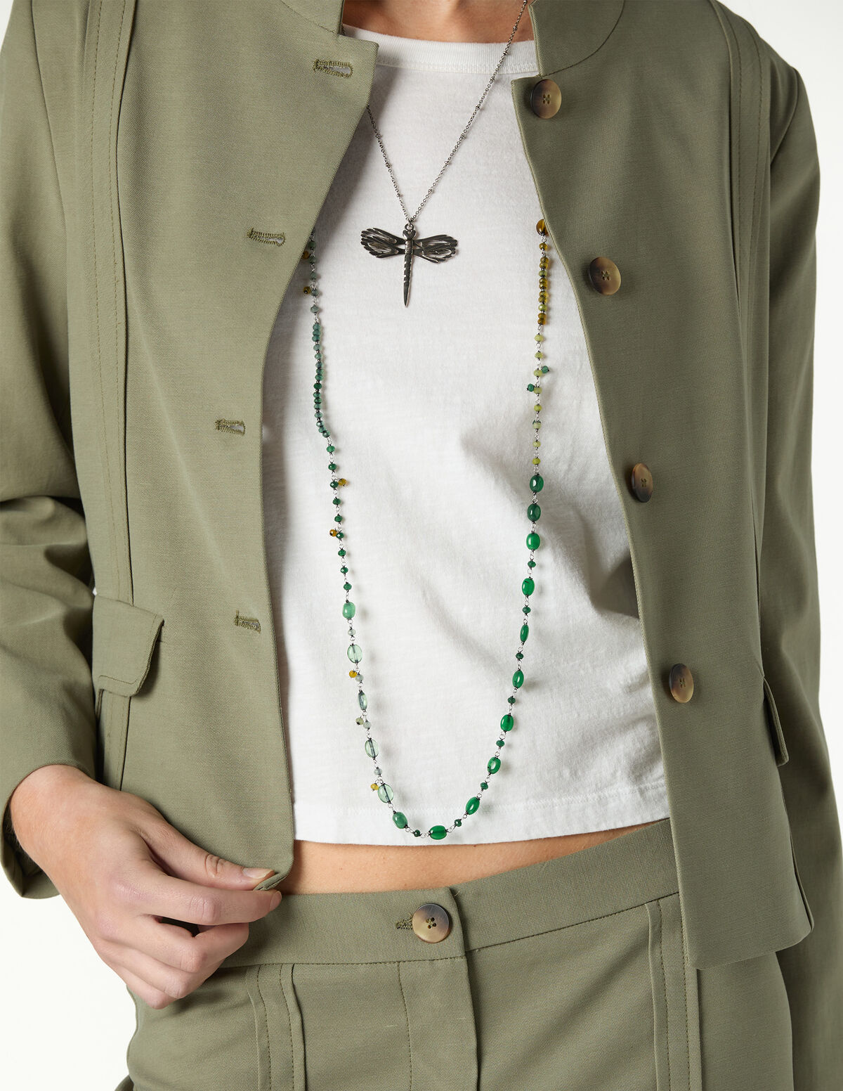 SILVER DRAGONFLY NECKLACE