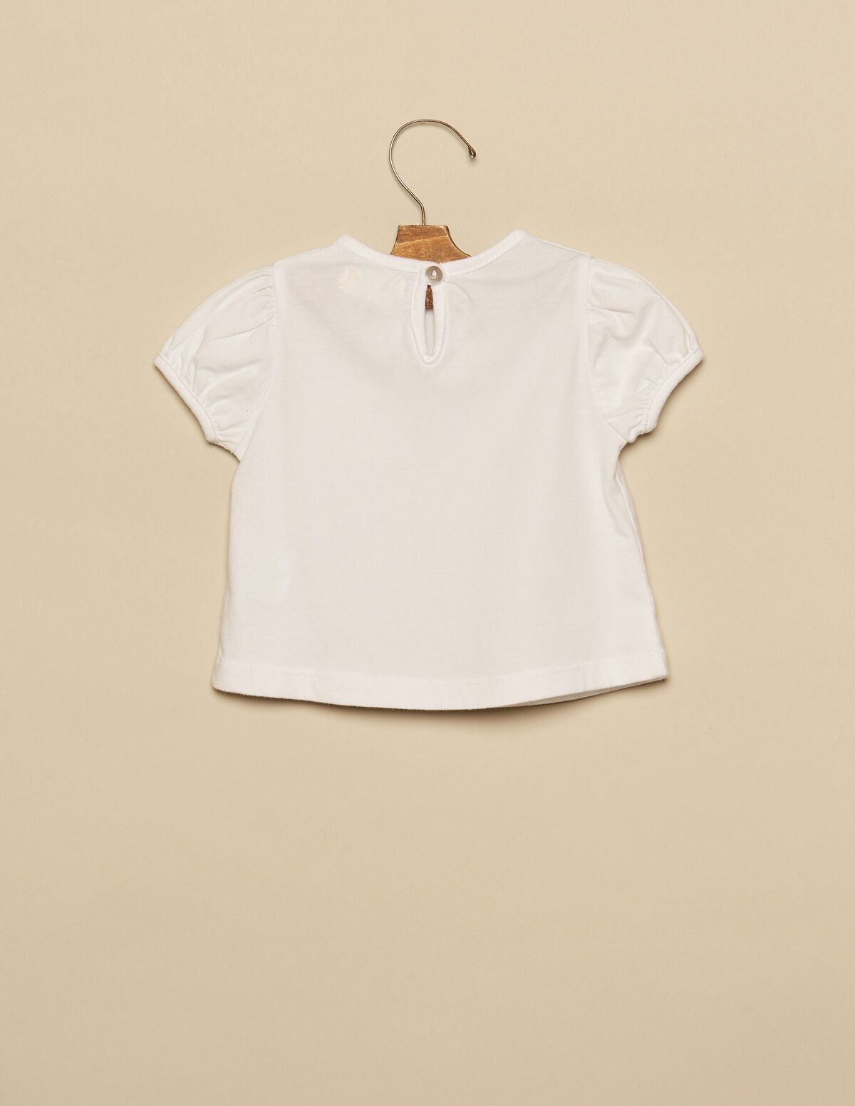 T-SHIRT MANCHES COURTES BLANC