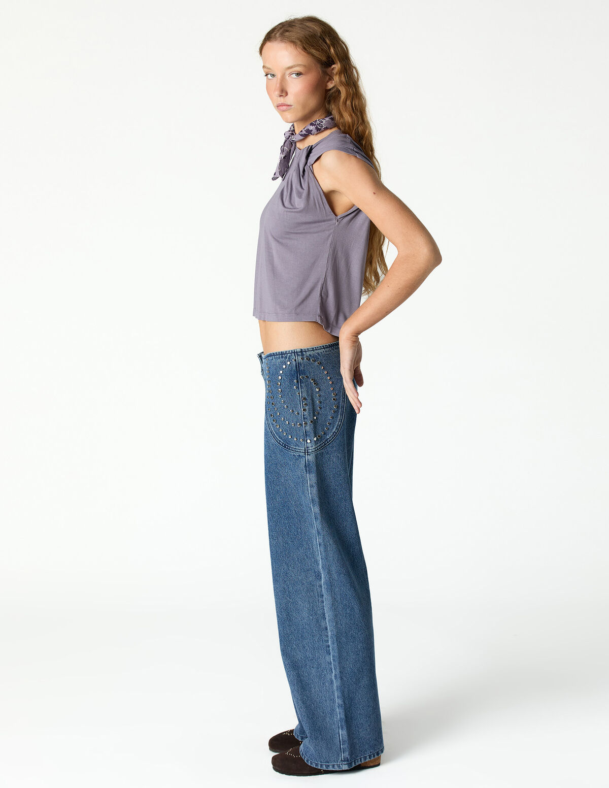 PANTALON PAISLEY DENIM ANTRACITA 