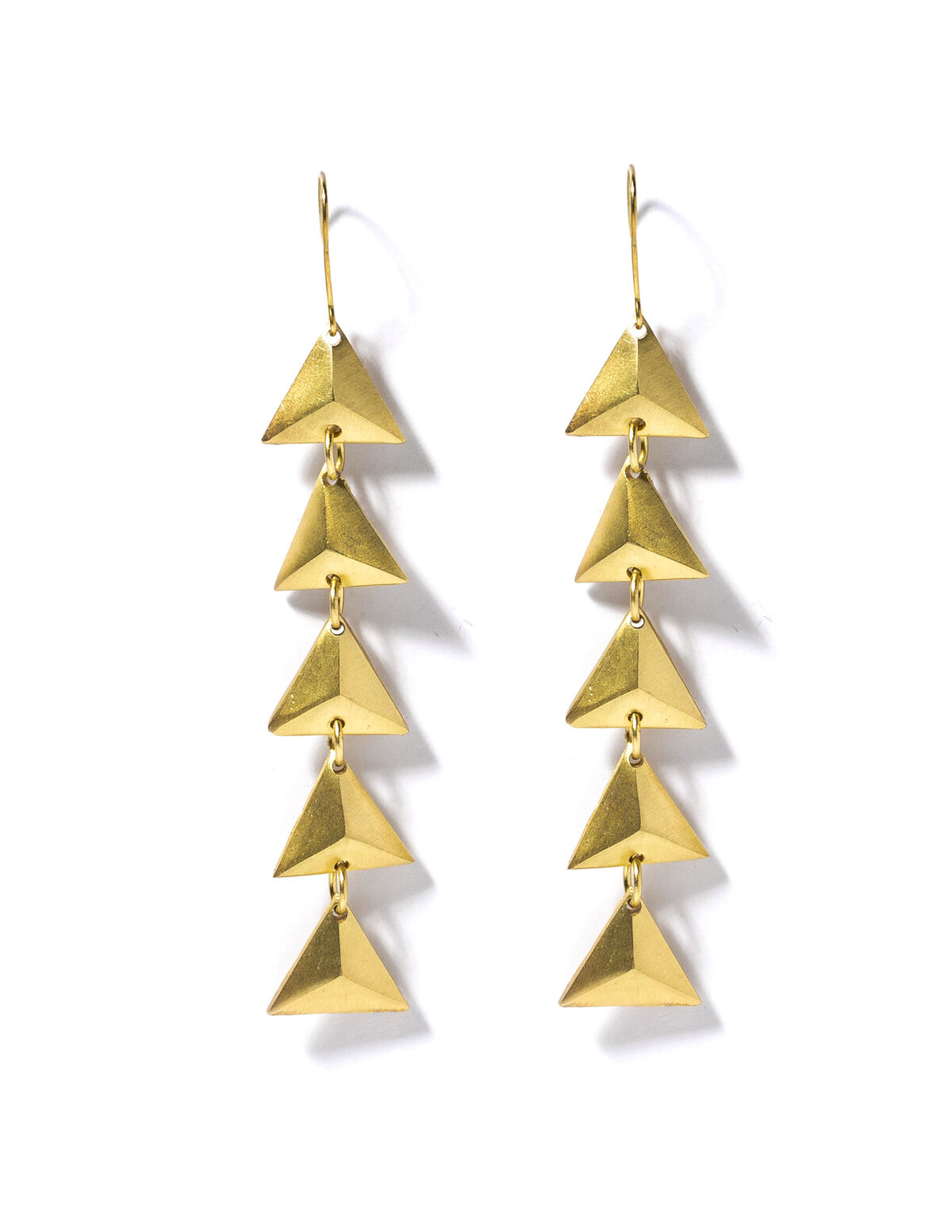 Boucles d’oreilles triangles doré - SS23 - Nícoli