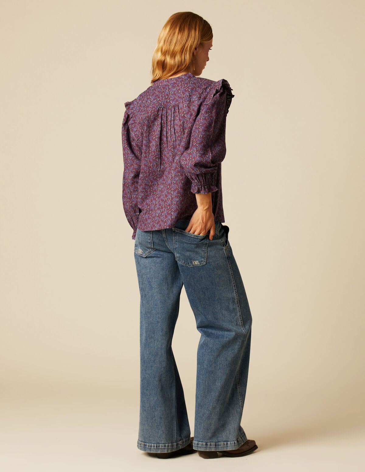 PANTALON NN BRODÉ BLEU