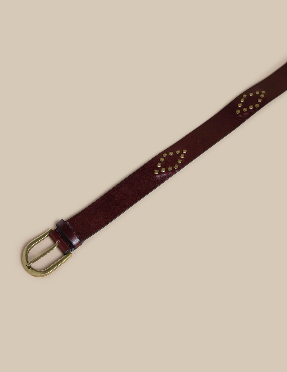 CEINTURE CERISE LOSANGE