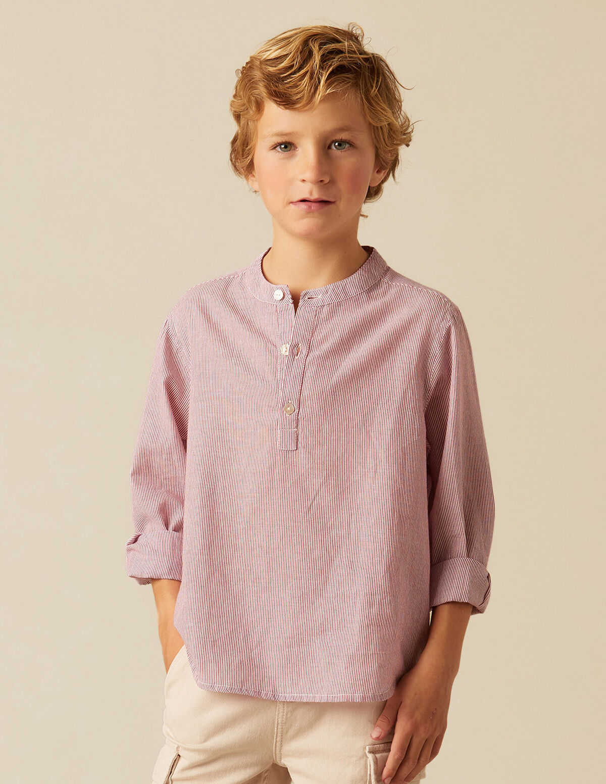 CAMISETA MIL RAYAS AZUL