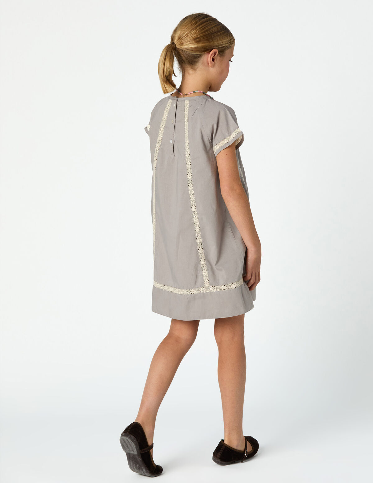 VESTIDO BANDE DENTELLE POND