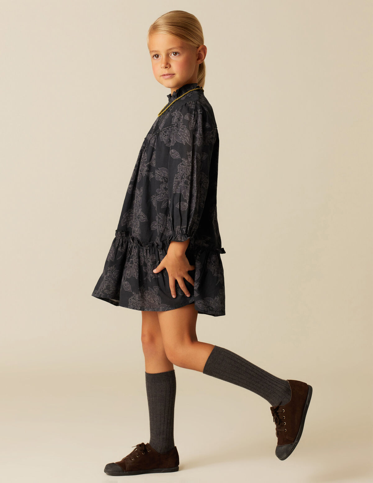 ANTHRACITE CONTRAST DRESS